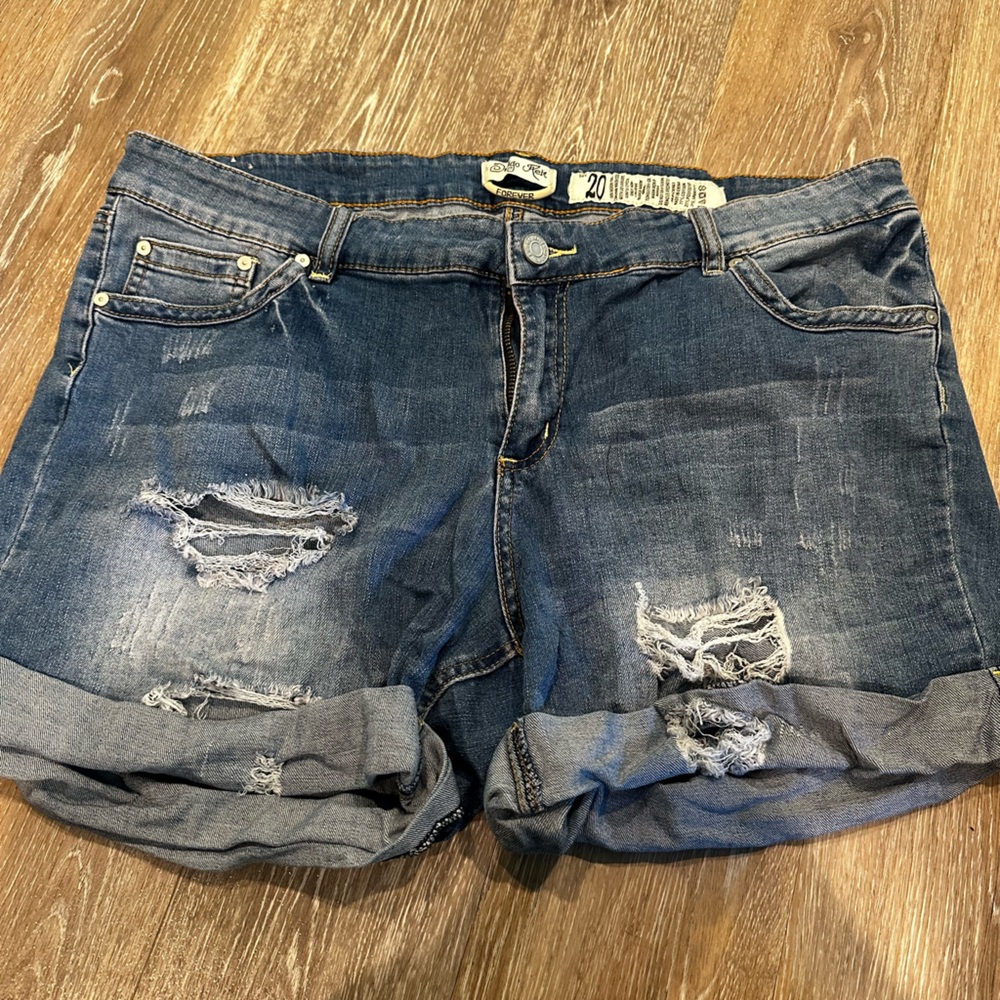 Indigo Rain Womens Jean Shorts Size 20